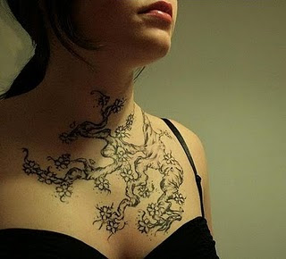 Girl neck Tattoo idea Designs