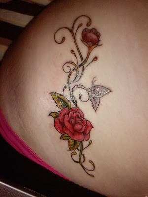 Asian Rose Tattoo
