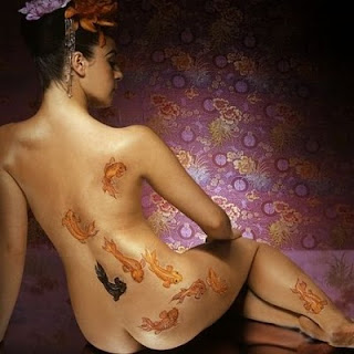 Camouflage body painting
