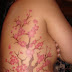 Sexy Girl with Cherry Blossom Tattoo for Women