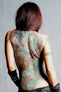 design tattoos dragon at hot girl