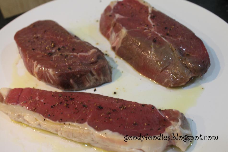 GoodyFoodies I cooked Tenderloin & Sirloin Steaks