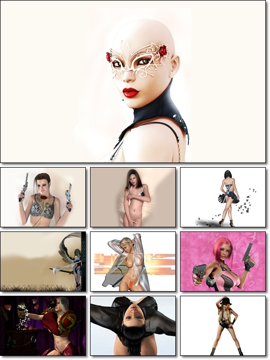 Sexy 3D Girls Wallpaper