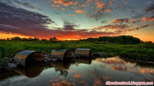 sunset and lake views