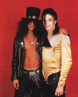Slash queria Michael Jackson em seu disco solo  Michael+e+slash