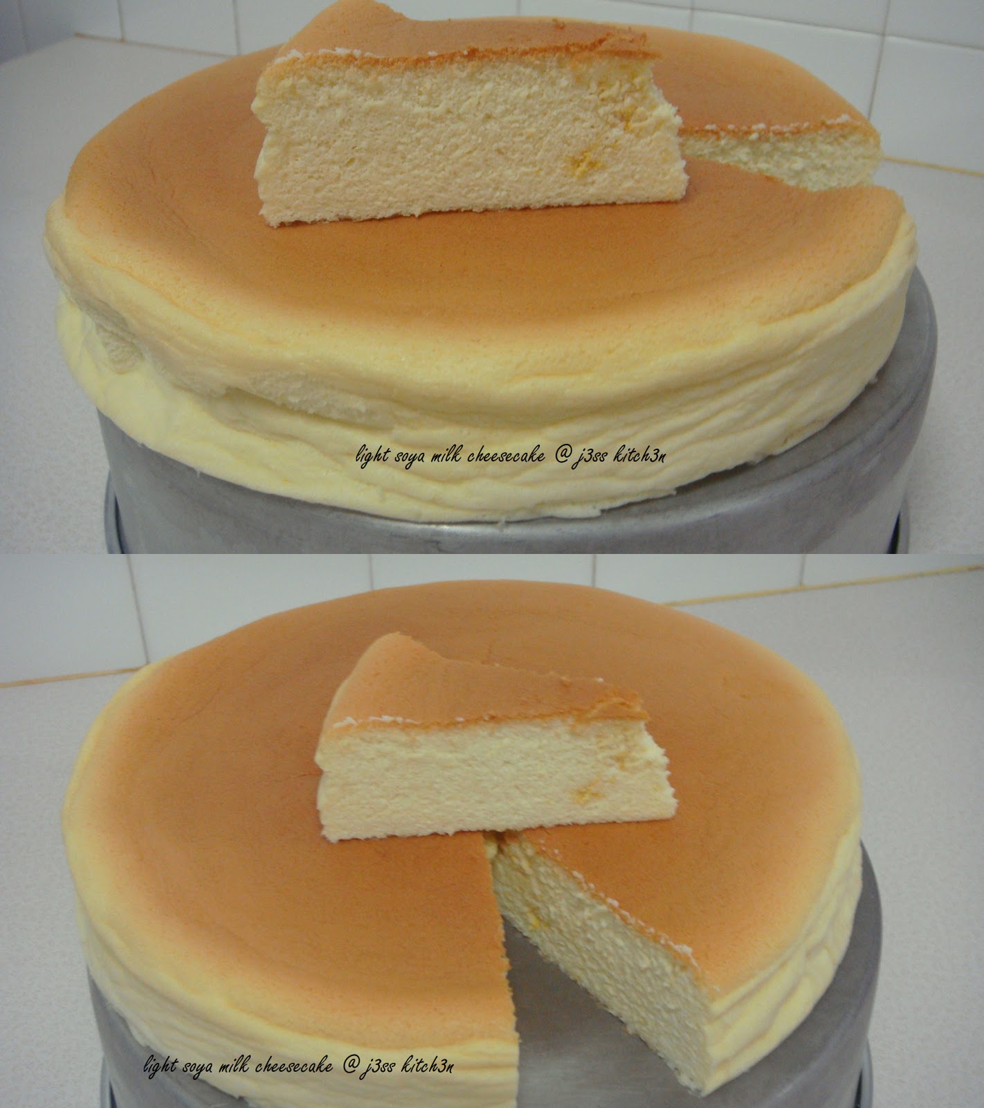 j3ss kitch3n Light Soya Milk Cheesecake