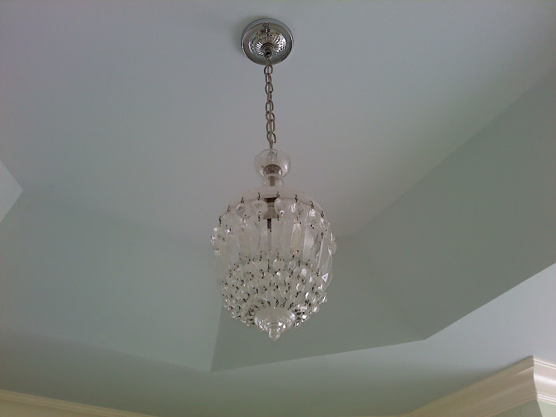 beautiful Italian glass ceiling light I found in an antique store. I title=