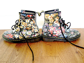 vintage floral doc martens