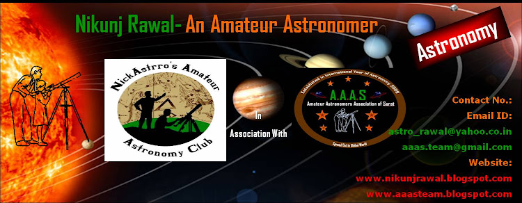 Nikunj Rawal:An NickAstrro's Amateur Astronomy Club