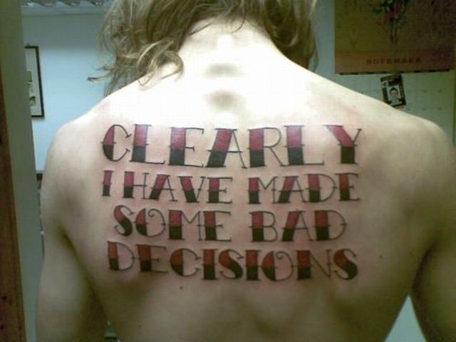 Here's some more pictures of the worst tattoos ever Enjoy