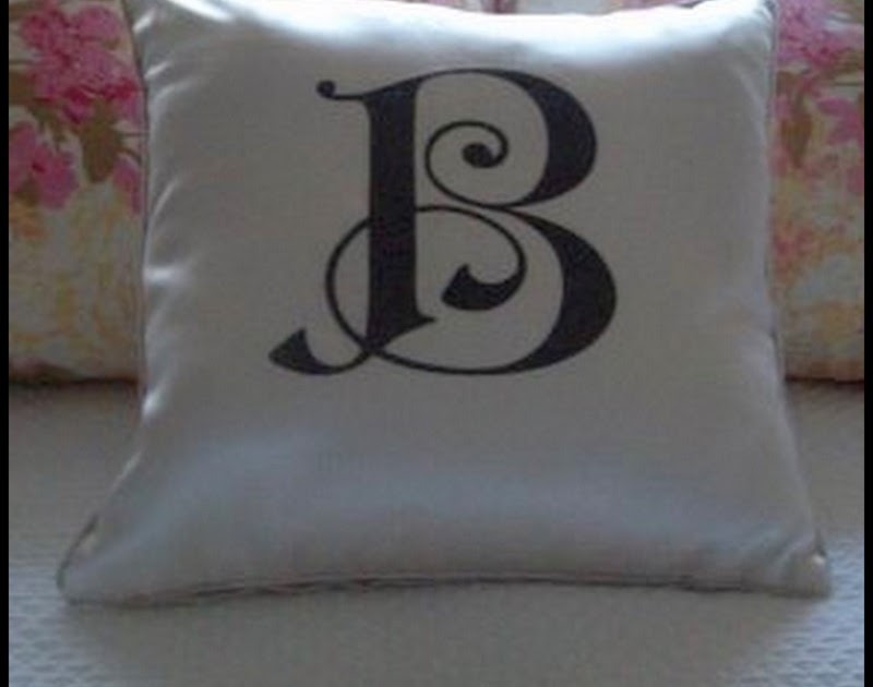 Dollar Store Crafter Monogram Pillow