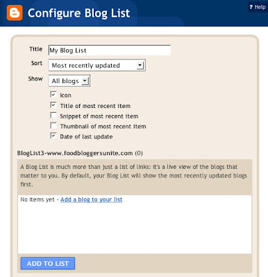 blog list