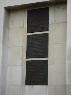Memorial plaques at Notts County Hall to Nottinghamshire International Brigade Volunteers