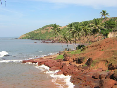 Goa beaches - Anjuna Beach Goa beaches - Anjuna Beach