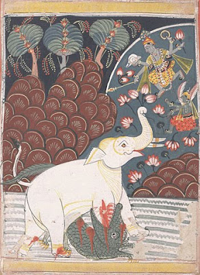Gajendra Moksha paintings Gajendra Moksha paintings