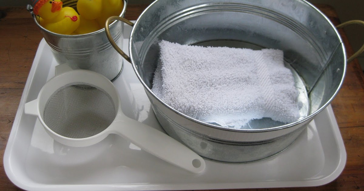 The Wonder Years Toddler Activity Using A Strainer and Water