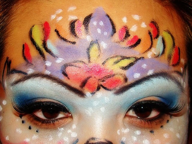 mardi gras makeup look