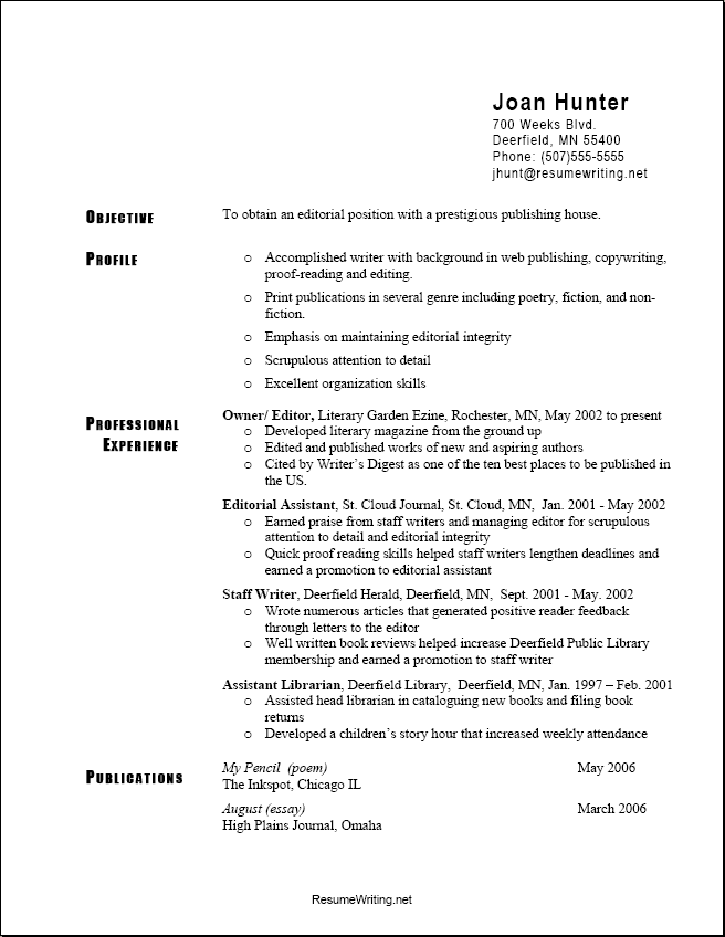 do resume writing services work