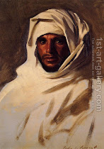 Handmade oil painting reproduction of A Bedouin Arab, a painting by John Singer Sargent.