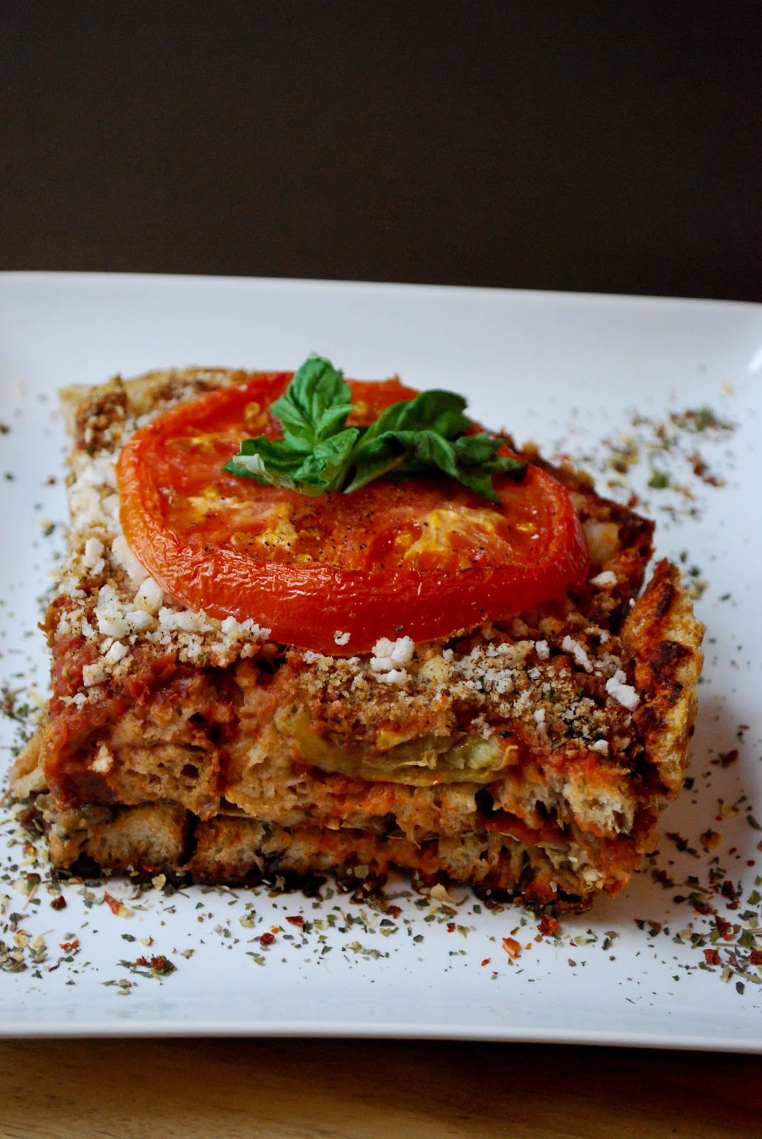GillyCakes Rustic Bread and Eggplant Lasagna