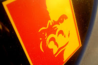 Funky sticker seen on a minivan window