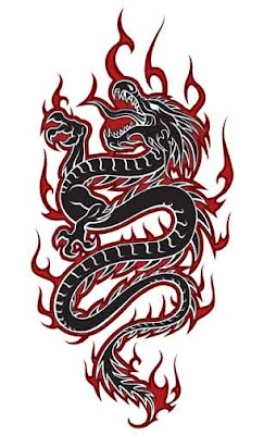 Dragon tattoo art design
