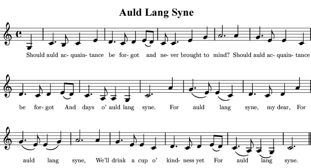 richard skipper celebrates auld lang syne 2010 it was a very it was a very good year sheet music