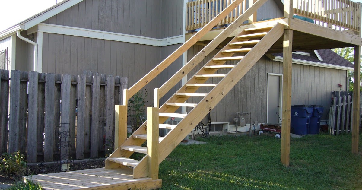 Central Kansas Home & Building Repair Exterior Deck Stair Rails
