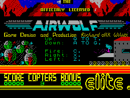 ZX Spectrum game Airwolf