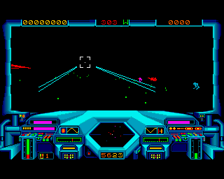 Amiga Games Starglider - classic cockpit view