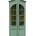 Aqua Glazed Corner Cupboard