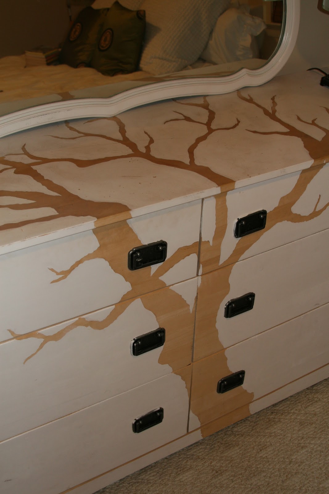 sprig refreshing the furniture, tree dresser