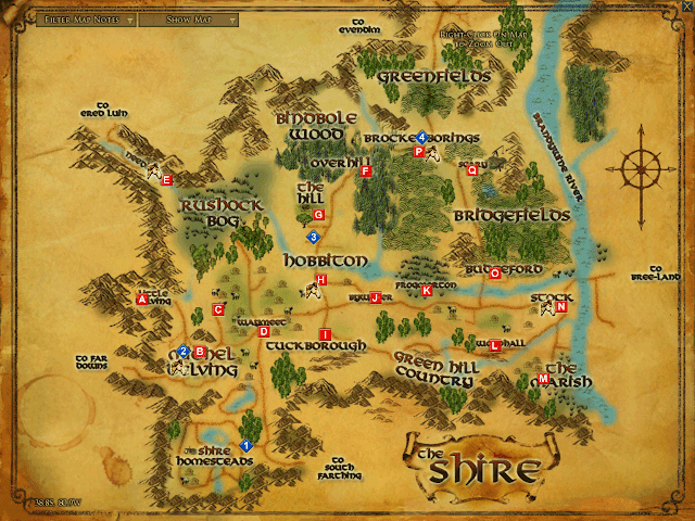 The Shire map