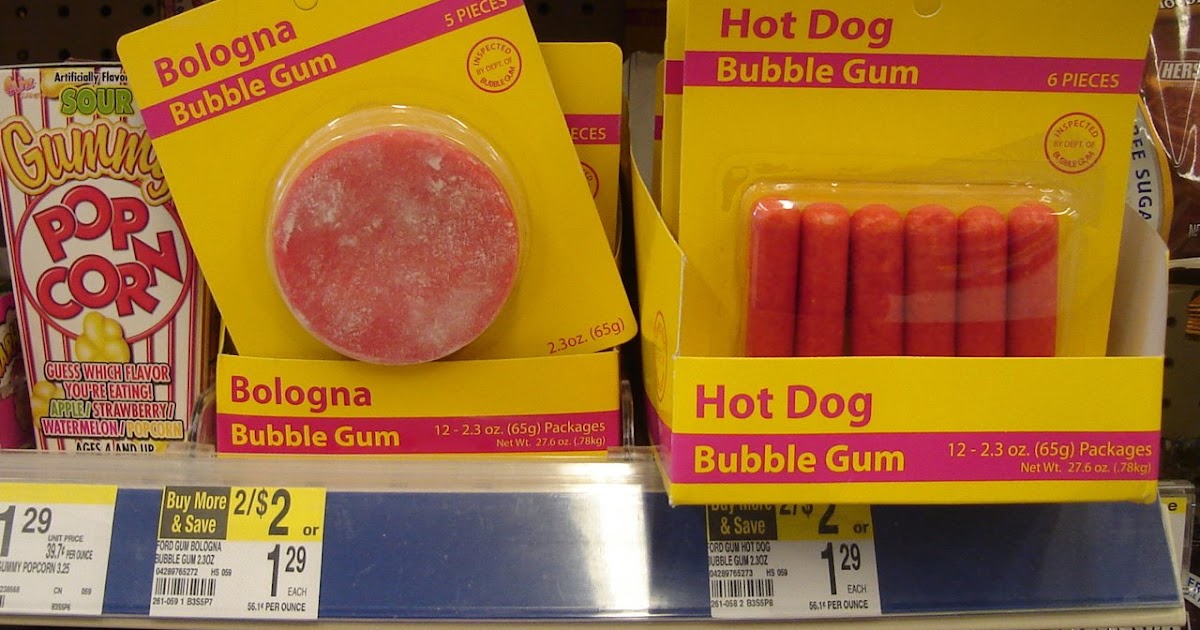 Ronald Bog blog all about Shoreline Washington Bologna and Hot Dog Bubble Gum at Shoreline