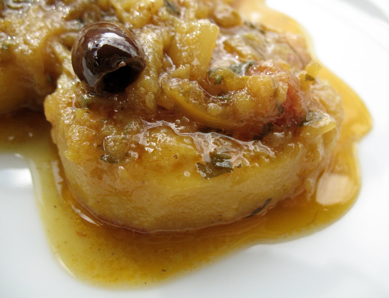 Potato Tagine with Preserved Lemon and Olives Recipe mostly foodstuffs