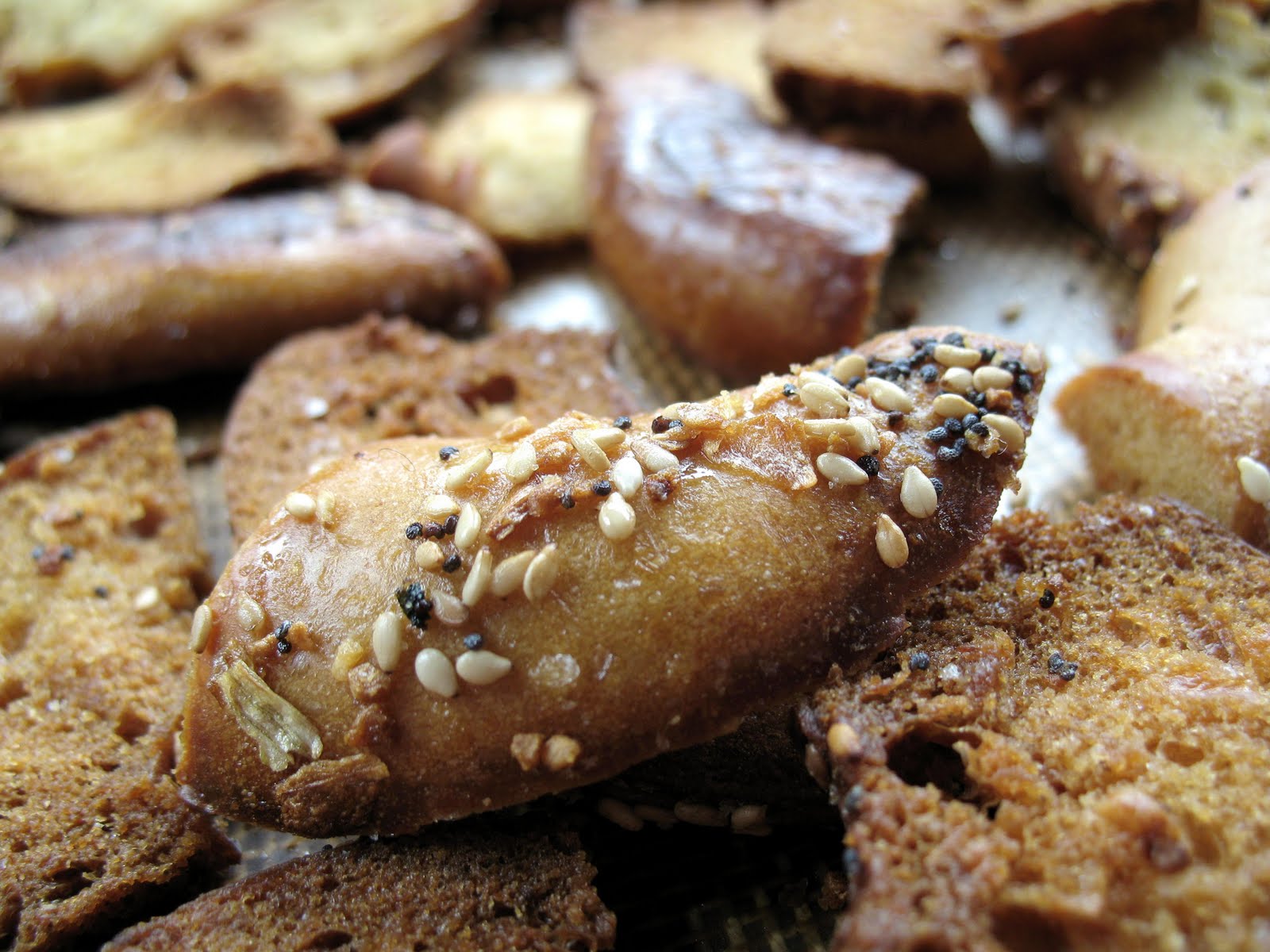 Bagel Chips Recipe mostly foodstuffs