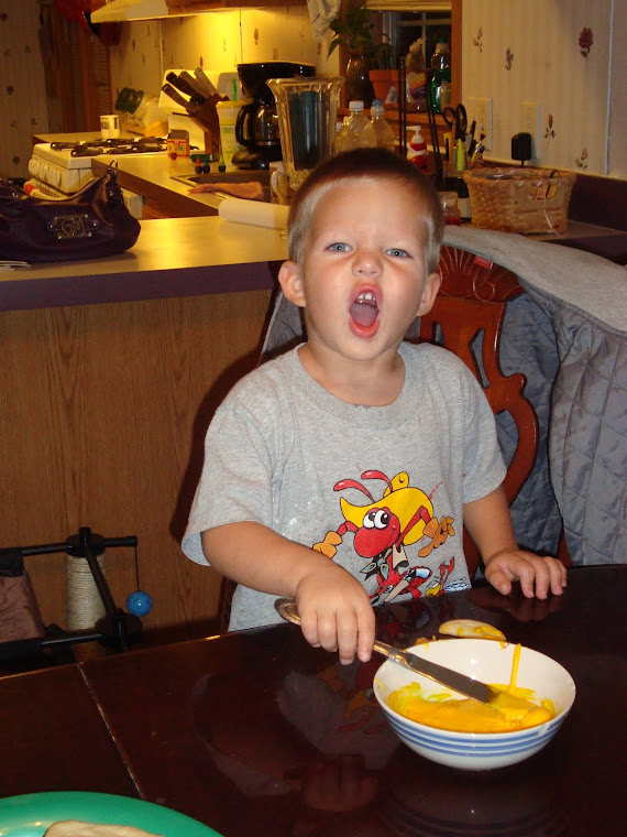 Cian making Christmas Cookies!!!