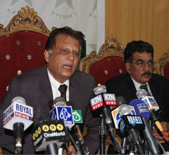 Chairman PCAPH Mr. Abbas Hashmi during Press Conference.