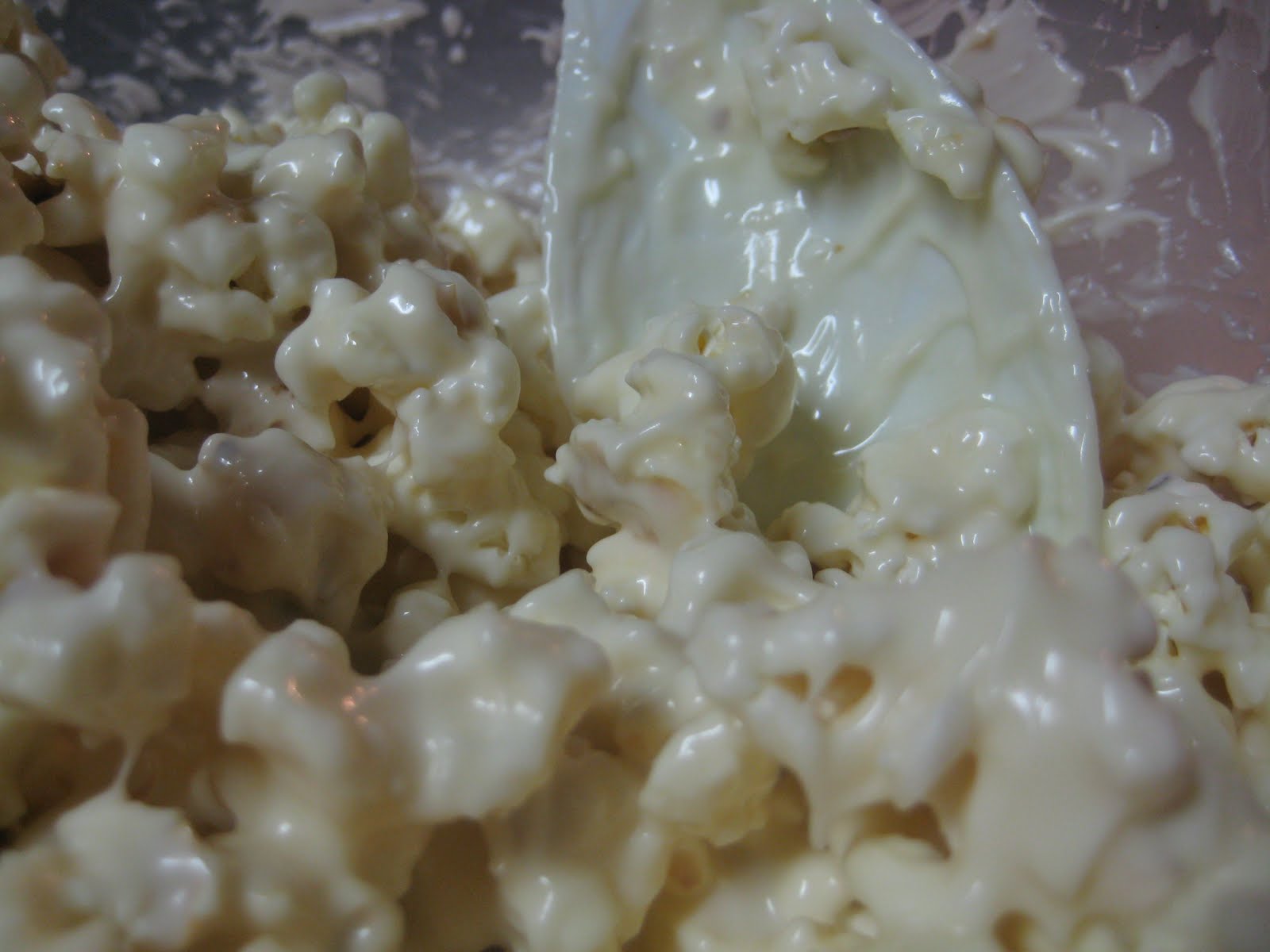 Adventures With Marzipan Almond Bark Popcorn