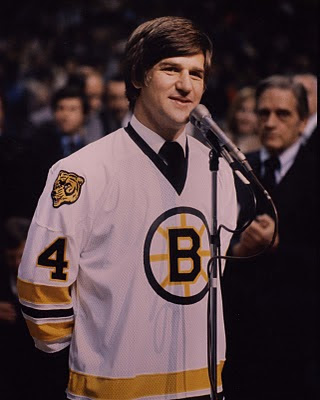 Bobby Orr Retirement Ceremony Bobby Orr, Orr number retired, Boston Bruins retire number 4, 1979 Orr retirement ceremony