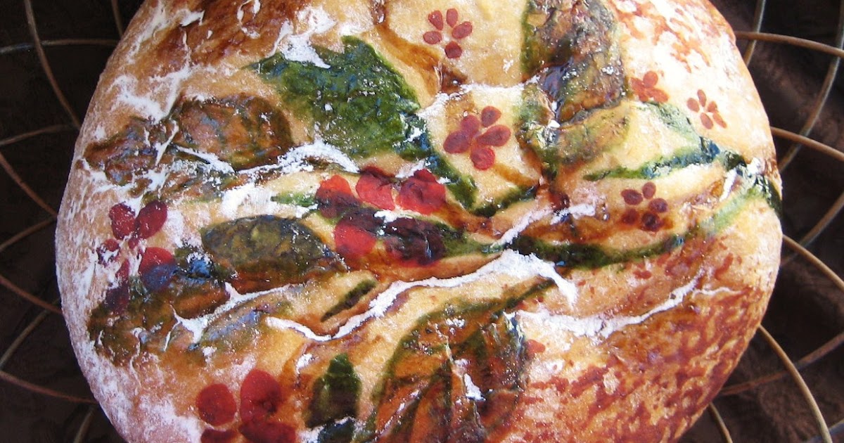 Chef Tess Bakeresse Basic Bread Painting Technique