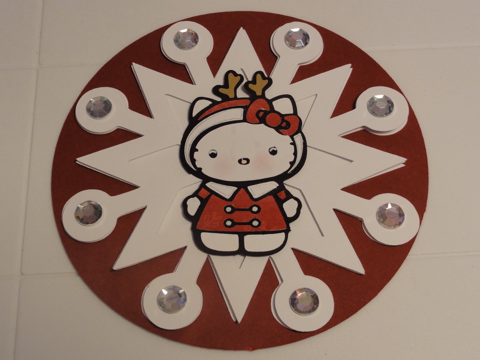 The Cricut Bug Hello Kitty Snowflake Card