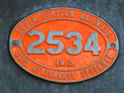Mathilda+Williams+-+South+African+Railways+Locomotive+No+2534+name+plate