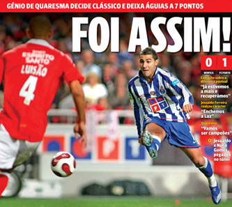 Quaresma zgłoszony do rozgrywek