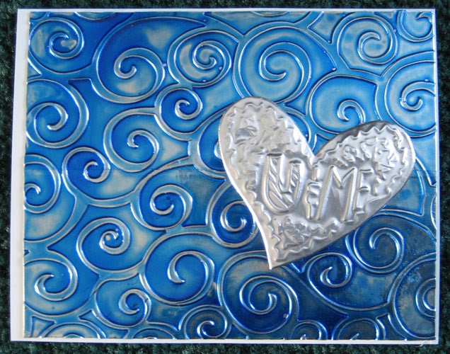 ART just do it! Technique book pages metal embossing