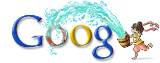 Songkran Google Doodle