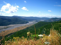 Former lava path without vegetation at Mount Saint Helens