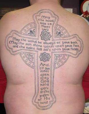 celtic tattoo art. Celtic Cross Tattoo,back