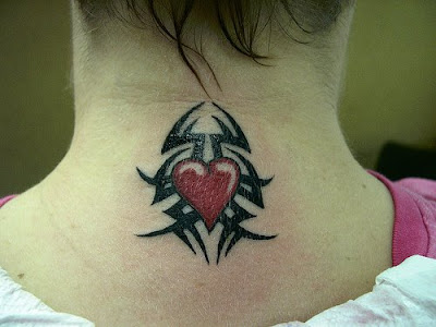 Popular Tribal Heart Tattoo Women Sexy Girls Popular Tribal Heart Tattoo Women Sexy Girls