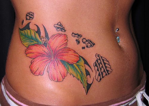 Flower rib tattoos sexy women popular tattoo designon body